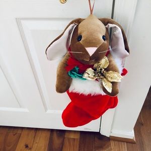 Stuffed Critter Hanging Stocking Decoration